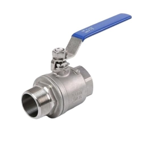 Kugelhahn Aus Edelstahl 304 Mit Innen- Und Außengewinde, Zweiteiliger Kugelhahn Mit Innen- Und Außengewinde, Kugelhahn Mit Innen- Und Außengewinde, 4 Punkte, 6 Punkte, 1 Zoll(DN40) von ADLTXZNNR