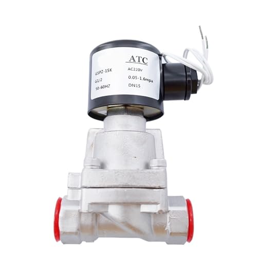 PTFE 2 Wege SS304 High Temperature 180C Steam Electromagnetic Solenoid Valve G1/2" 12V DC Orifice 15mm Normal Close GSPZ-15(3/8",AC220V) von ADLTXZNNR