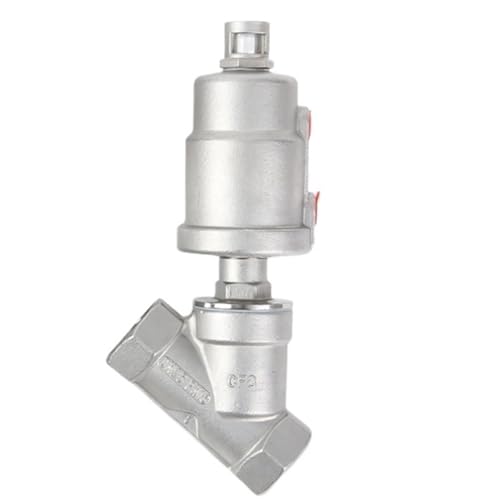 Pneumatisches Winkelsitzventil Aus Edelstahl 304, Dampf, Hochtemperaturbeständiges Ventil, Gewindewinkelventil, Pneumatisches Winkelsitzventil Vom Typ Y Mit Gewinde(CS DN20) von ADLTXZNNR