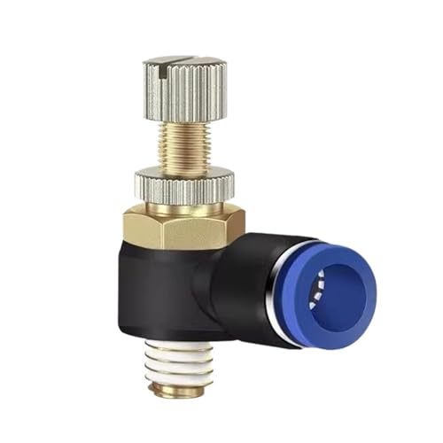 SL Drosselklappe L-typ Zylinder Geschwindigkeit Control Joint Steuerventil Pneumatische Joint Flow Control Ventil 8-02(SL6-M5Blue) von ADLTXZNNR