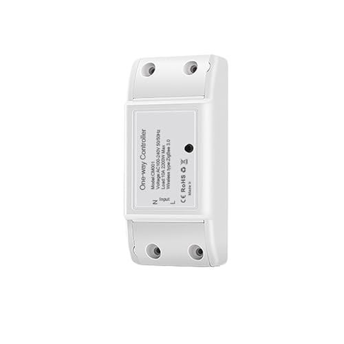 Tuya Smart Home Schalter, Leitungsschalter für Beleuchtung 220 V, Ein-/Aus-Taste, Zigbee 2mqtt, Google Assistant, Alexa (1 Stück) von ADLTXZNNR