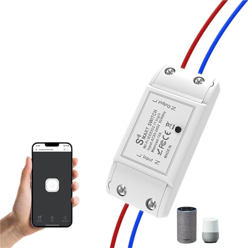 Tuya WiFi Smart Switch, Wireless Controller, Universal Schutzschalter Timer, Smart Leben, funktioniert mit LED-Schalter, Alexa-Zubehör (WIFI Breaker 1Pc-B) von ADLTXZNNR