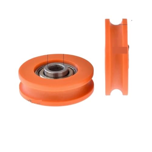 [U0627+ZJ]1pcs 6X27X8 with triangular bracket/L bracket, U-grooved wheel, bearing wire rope pulley/crane/guide wheel, with base(U 6X32X9.5 1L base) von ADLTXZNNR