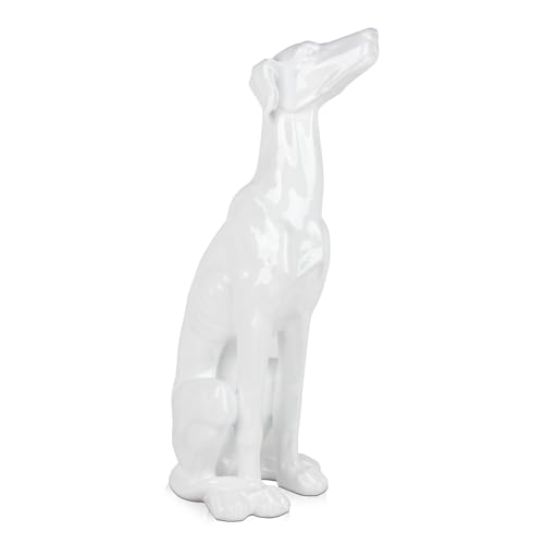 ADM - 'Windhund' - Moderne figurative Skulptur aus lackiertem Harz - Weiß - H81 cm ADM - 'Windhund' - Moderne figurative Skulptur aus lackiertem Harz - Weiß - H81 cm von ADM