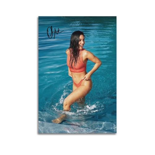 Olivia Munn berühmte weibliche Sternkunst-Poster, dekoratives Gemälde, Leinwand, Wandkunst, Wohnzimmer, Schlafzimmer, 60 x 90 cm von ADMLIE