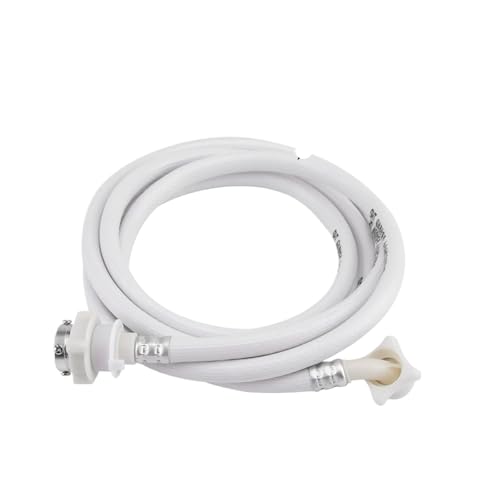 2 m/3 m Länge Waschmaschine Wasser Zulaufschlauch Waschmaschine Rohr Rohrverbinder PVC-Schlauch weiße Farbe lange Länge(2.0M) von ADMPSXIC