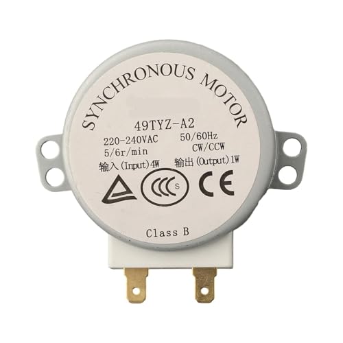 49TYZ-A2 Mikrowellen-Drehteller-Backup-Motor for AC 220-240V-Modelle, 5-6 U/min, 50/60Hz, Mikrowellenherd-Zubehör von ADMPSXIC
