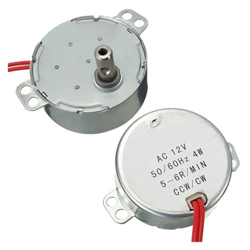 5-6 U/min Stabiler Synchronmotor Pro TYC-50 AC 220V 12V 50/60Hz Drehmoment 4KGF.CM 4W CW/CCW Mikrowellen-Drehteller for elektrischen Ventilator(AC 12V) von ADMPSXIC