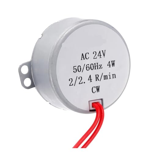 AC 12V 24V 50-60Hz Permanent Magnet Synchron Motor 0,9 RPM-70 RPM CW 4W D Welle AC Elektrische Motor for Mikrowelle Teile Fan(AC 12V 60-70RPM) von ADMPSXIC