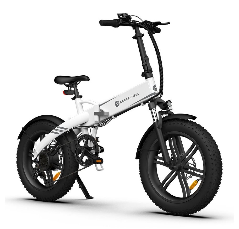 ADO E-Bike A20F Beast Fat Reifen, Pedelec klapprad, Fahrrad, 7 Gang, Kettenschaltung, 522,00 Wh Akku, ebike Damen, herren, StVZO,akku 36v 14,5Ah,E-Mountainbike von ADO