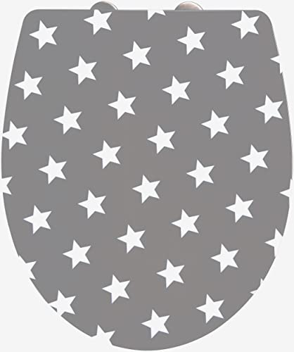ADOB, Design WC Sitz Klobrille Klodeckel Stars Absenkautomatik, abnehmbar zur Reinigung, 60878 ADOB, Design WC Sitz Klobrille Klodeckel Stars Absenkautomatik, abnehmbar zur Reinigung, 60878 von ADOB