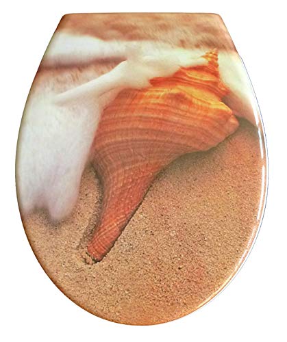 Duroplast WC Sitz Klobrille Modell Strand mit Absenkautomatik, zur Reinigung abnehmbar, 59842 Duroplast WC Sitz Klobrille Modell Strand mit Absenkautomatik, zur Reinigung abnehmbar, 59842 von ADOB