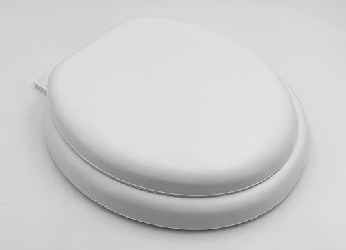 ADOB Soft WC Sitz gepolstert weich Lugano Plus Farbe Weiss extra stabil bis 200 kg belastbar von ADOB