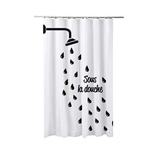 ADOB Textil Duschvorhang Motive UNTER DER DUSCHE, 180 x 200 cm, waschbar, mit Gewichtsband und 12 Duschvorhangringen, 91089 ADOB Textil Duschvorhang Motive UNTER DER DUSCHE, 180 x 200 cm, waschbar, mit Gewichtsband und 12 Duschvorhangringen, 91089 von ADOB