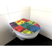 WC-Stitz Toilettendeckel Toilettensitz Love Berlin - Adob von ADOB
