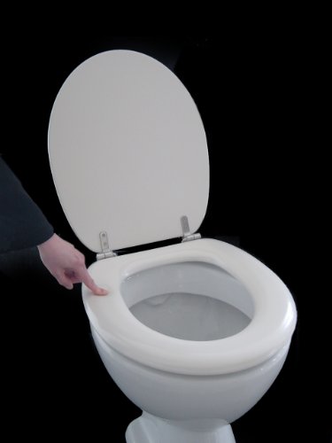 Polsi Soft WC Sitz gepolstert Farbe pergamon mit Edelstahlscharnieren von ADOB