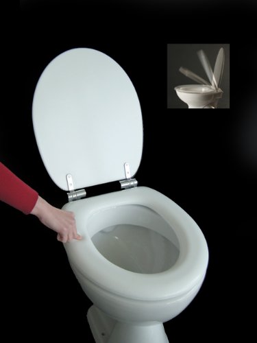 Polsi Soft WC Sitz gepolstert Farbe weiss mit Absenkautomatik von ADOB