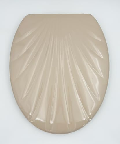 WC Sitz Klobrille Muschelform Farbe Beige, Duroplast, sehr stabil von ADOB