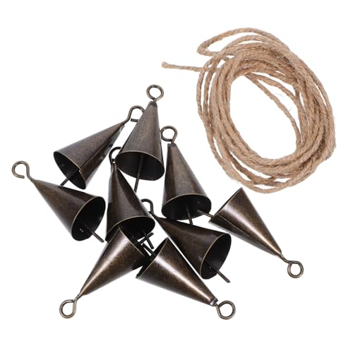 ADOCARN 1 Satz Rustikale Metallkuhglocke mit Juteseil Lautstarker Glockenton für Haustiere Ziegen und Dekoration Vintage Design für Feste Seil Langlebig und Vielseitig ADOCARN 1 Satz Rustikale Metallkuhglocke mit Juteseil Lautstarker Glockenton für Haustiere Ziegen und Dekoration Vintage Design für Feste Seil Langlebig und Vielseitig von ADOCARN