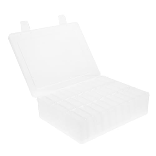 ADOCARN 1 Satz Transparente Aufbewahrungsbox mit Deckel für Bastelarbeiten Schmuck und Perlen Praktischer Organizer für Schreibtisch und Reisen Vielseitige Sortierlösung mit Kleinen Boxen von ADOCARN