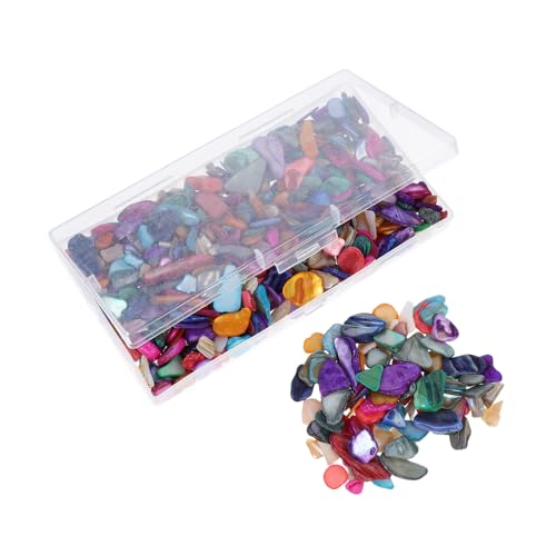 ADOCARN Mosaik Dekorative Muschelsplitter Unregelmäßig Geformt Bastelmaterial Vasenfüller Aquarium-Ornament Heimwerkerbedarf Muschelfragmente Dekoration von ADOCARN