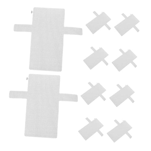 ADOCARN 10 Stück Handgewebtes Netz Garn-Bastelnetz DIY Strick- und Häkeltaschen-Set Häkelnetz Stricken Weben von Umhängetaschen aus Kunststoff Zubehör für Häkelprojekte Plastik Weiß ADOCARN 10 Stück Handgewebtes Netz Garn-Bastelnetz DIY Strick- und Häkeltaschen-Set Häkelnetz Stricken Weben von Umhängetaschen aus Kunststoff Zubehör für Häkelprojekte Plastik Weiß von ADOCARN