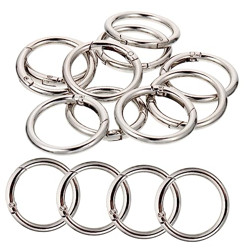 ADOCARN 10 Stück Metall Schlüsselringe Flache Spaltringe für DIY Projekte zum Basteln von Schlüsselanhängern Robuste und Langlebige Schlüsselring Zubehörteile ADOCARN 10 Stück Metall Schlüsselringe Flache Spaltringe für DIY Projekte zum Basteln von Schlüsselanhängern Robuste und Langlebige Schlüsselring Zubehörteile von ADOCARN