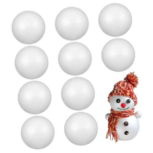 ADOCARN 10 Stück Weihnachts Dekorationskugeln Weiße Bastel und Modellierbälle für DIY Projekte Weihnachtsbaum und Partydekorationen ADOCARN 10 Stück Weihnachts Dekorationskugeln Weiße Bastel und Modellierbälle für DIY Projekte Weihnachtsbaum und Partydekorationen von ADOCARN