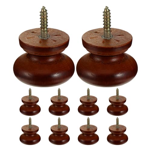 ADOCARN 10 runde Holzknöpfe: Einloch-Möbelgriffe – 3,3 cm Schranktürknauf für Kommoden, Schränke und Wandschränke ADOCARN 10 runde Holzknöpfe: Einloch-Möbelgriffe – 3,3 cm Schranktürknauf für Kommoden, Schränke und Wandschränke von ADOCARN