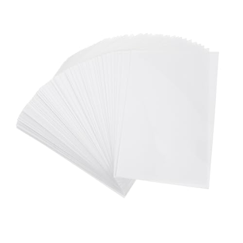 ADOCARN 100 Stück Selbstklebende Matte Laminierfolien Transparent Schutzfolie für Fotos Dokumente DIY Projekte Langzeitschutz gegen Verblassen und Beschädigung ADOCARN 100 Stück Selbstklebende Matte Laminierfolien Transparent Schutzfolie für Fotos Dokumente DIY Projekte Langzeitschutz gegen Verblassen und Beschädigung von ADOCARN