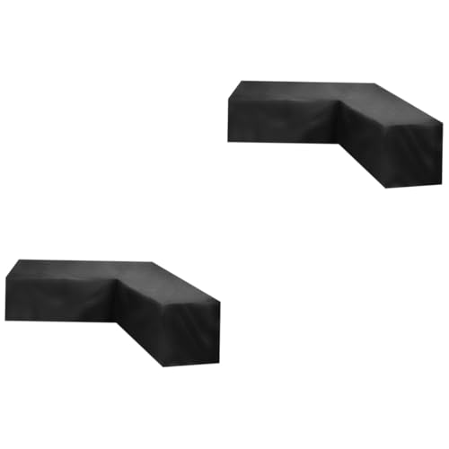 ADOCARN 2 Stück Ecksofa Abdeckung Oxford Langlebig Leicht Anzubringen mit Zugband für Perfekten Sitz Schützt Gartenmöbel vor Schmutz und Kratzern für Outdoor Nutzung von ADOCARN
