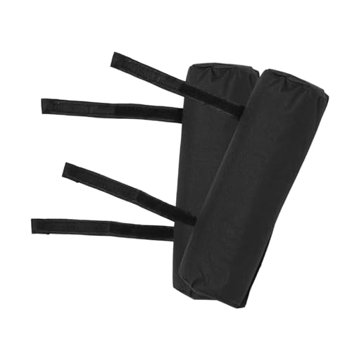 ADOCARN 2 Stück Faltbare Armlehne Polster für Gartenstuhl für Klappstuhl Ergonomisches Ellbogenkissen Zubehör für Liegestuhl Installieren Schwarz von ADOCARN
