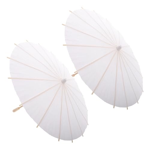ADOCARN 2 Stück Kreativer Handbemalter Ölpapierschirm Regenschirm Tanzen Cosplay- Aus Papier Ölgemälde Regenschirm Tanz Partyschirm Weiß Bambus ADOCARN 2 Stück Kreativer Handbemalter Ölpapierschirm Regenschirm Tanzen Cosplay- Aus Papier Ölgemälde Regenschirm Tanz Partyschirm Weiß Bambus von ADOCARN