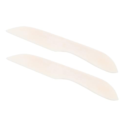 ADOCARN 2 Stück Tonschnitt Faltbares Buchbindegerät Ordner Aus Papierknochen Bone Folder Papierfalter Knochenordner-Tool Origami-Werkzeug Aus Papier Scorer-Tool Beige Rinderknochen von ADOCARN