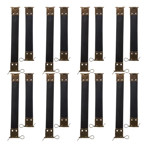 ADOCARN 20 Stück interner Flexrahmen-Verschluss, Geldbörsenrahmen, Münzhandtaschen-Scharniere, Zubehör für Taschen, Geldbörsen, handgefertigte Geldbörsen, DIY-Handwerk (12 cm, 10 cm) von ADOCARN