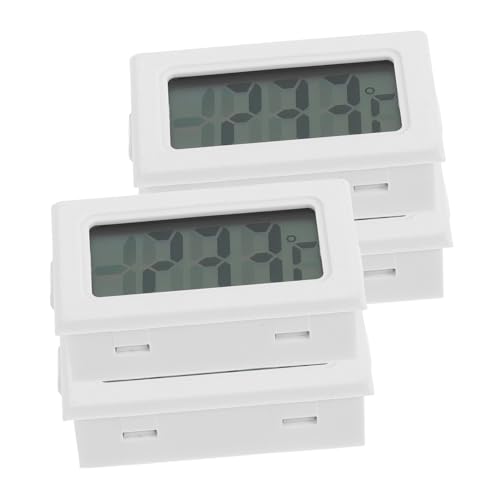 ADOCARN 4 Stück Mini Digital Thermometer Weiß Präzises Thermometer für Zuhause Pflanzen und Gewächshaus Handlich Vielseitig Einsetzbar für Innen Außenbereich von ADOCARN