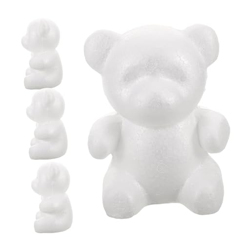 ADOCARN 4 Stück Teiliges Schaumstoffbär Figuren Weiß DIY Modell für Bastelprojekte und Valentinstagsdekoration für Kunstbildung und Teambuilding ADOCARN 4 Stück Teiliges Schaumstoffbär Figuren Weiß DIY Modell für Bastelprojekte und Valentinstagsdekoration für Kunstbildung und Teambuilding von ADOCARN