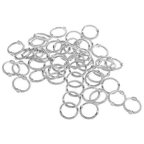 ADOCARN 50 Stück Runde Metall Perlenrahmen Langlebige DIY Schmuckherstellung Zubehör Silberfarbene Bead Frame Spacer für Armbänder und Halsketten Hautfreundlich Vielseitig Einsetzbar ADOCARN 50 Stück Runde Metall Perlenrahmen Langlebige DIY Schmuckherstellung Zubehör Silberfarbene Bead Frame Spacer für Armbänder und Halsketten Hautfreundlich Vielseitig Einsetzbar von ADOCARN