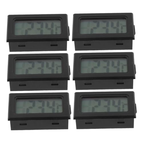 ADOCARN 6 Stück Teiliges Digitales Thermometer mit Ablesbarem Display Präzise Temperaturmessung für Innen Außenbereich Vielseitig Einsetzbar für Industrie Gewächshaus Raum und Pool von ADOCARN
