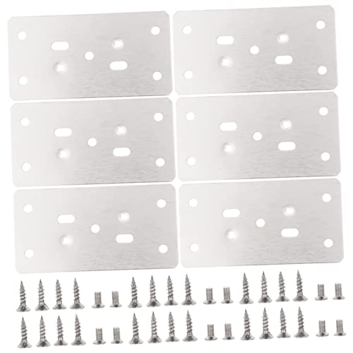 ADOCARN 6 Stück Teiliges Schrank Reparaturset für Möbel Hinge Repair Platten mit Schrauben für Schranktüren und Tische Robust und Installieren ADOCARN 6 Stück Teiliges Schrank Reparaturset für Möbel Hinge Repair Platten mit Schrauben für Schranktüren und Tische Robust und Installieren von ADOCARN
