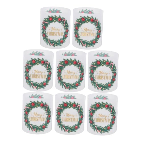 ADOCARN 8stücke Teiliges Weihnachtskerzenzylinder Kunststoff Winddichte Kerzenabdeckungen Für Festliche Anlässe Und Kreative Dekorationen Für Tischmittelstücke Und Kerzenpartys ADOCARN 8stücke Teiliges Weihnachtskerzenzylinder Kunststoff Winddichte Kerzenabdeckungen Für Festliche Anlässe Und Kreative Dekorationen Für Tischmittelstücke Und Kerzenpartys von ADOCARN