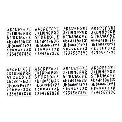 ADOCARN 8Stücke Selbstklebende Aufkleber Buchstaben und Zahlen für Geschenkverpackung Tür und Fensterdekoration und Langlebig Einfach Anzubringen ADOCARN 8Stücke Selbstklebende Aufkleber Buchstaben und Zahlen für Geschenkverpackung Tür und Fensterdekoration und Langlebig Einfach Anzubringen von ADOCARN