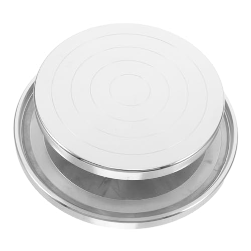 ADOCARN Aluminium Drehteller 15cm Für Töpferarbeiten Drehbarer Ton Drehteller Doppelseitiger Keramik Robust Und Langlebig Für Künstler Und Bastler von ADOCARN
