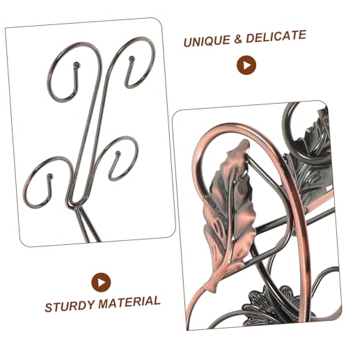 ADOCARN Eleganter Weinregal Glashalter aus Stabilem Hängendes Design für Tischplatte Platzsparend und Kreativ für Zuhause Bar Restaurant Stilvolle Weinflaschen und Gläseraufbewahrung von ADOCARN