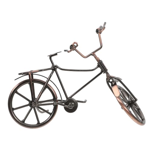 ADOCARN Fahrradskulptur Aus Metall Fahrradornament Retro Modell Simulierte Statue Dekoration Für Home Office Garten Miniatur Fahrzeug Tischplatte Kunsthandwerk von ADOCARN