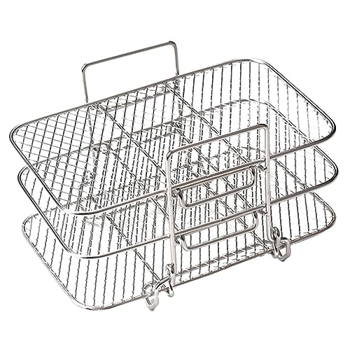 ADOCARN Multi-layer Dehydrator Rack Für Heißluftfritteuse Hochtemperaturbeständiges Zubehör Für Grill Und Dampfverwendung Zum Dörren Und Zubereiten Von Speisen von ADOCARN
