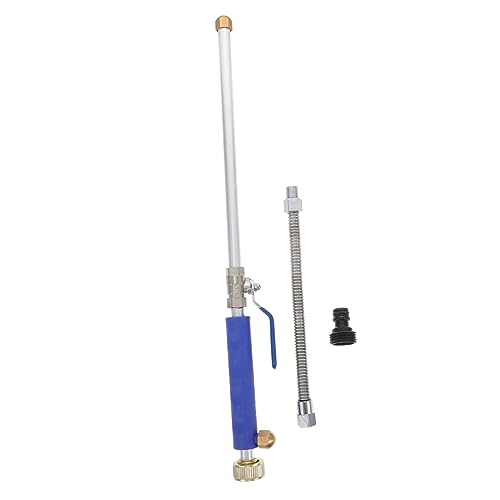 ADOCARN Hochdruck Wasserstrahl Gartenschlauch Sprühdüse mit Flexiblem Schlauch und Blauem Griff Sprühmodi Kompatibel mit ¾ und Standardanschlüssen für Auto und Fensterreinigung von ADOCARN