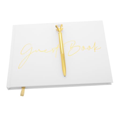 ADOCARN Hochzeitsgästebuch mit Stift Elegantes Gästebuch für Unterschriften und Nachrichten bei Hochzeiten Geburtstagen Brautpartys und Feierlichkeiten Leicht und Kompakt Romantisches von ADOCARN