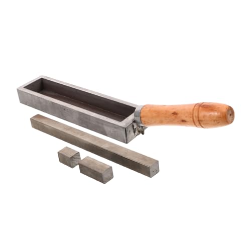 ADOCARN Gold Schmelzen Form Eisen Schmelz Und Gussform Mit Holzgriff Raffinierungs Und Schmelzform Zum Basteln Gussform Kompatibel Für Gold Silber von ADOCARN