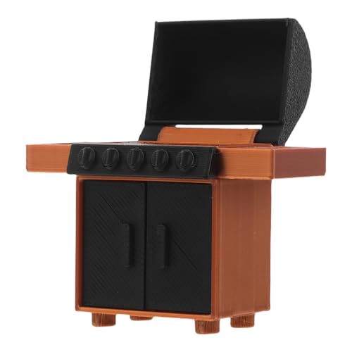 ADOCARN Miniatur-grill Für Puppenhaus Maßstab Holzkohlegrill-modell Kochwerkzeug Im Kleinformat Garten-dekoration Camping-szene Feengarten-grill Barbecue-grillofenfigur Diorama-zubehör von ADOCARN